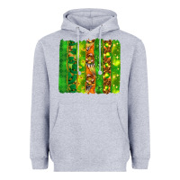 Heather Grey St. Patrick's Day brushstrokes Heavyweight Hoodie - HowdyJamesFarm