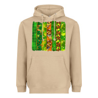 Mushroom St. Patrick's Day brushstrokes Heavyweight Hoodie - HowdyJamesFarm