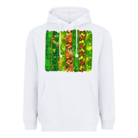 White St. Patrick's Day brushstrokes Heavyweight Hoodie - HowdyJamesFarm