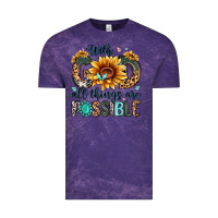 Cloud Purple with god all things are possible malias Vintage Tee - MaliasSmallBusiness