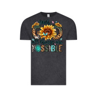 Vintage Black with god all things are possible malias Vintage Tee - MaliasSmallBusiness