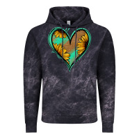 Cloud Black Sunflower Heart Vintage Hoodie - Jasminsmagicworld