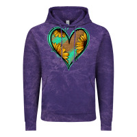 Cloud Purple Sunflower Heart Vintage Hoodie - Jasminsmagicworld