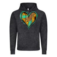 Vintage Black Sunflower Heart Vintage Hoodie - Jasminsmagicworld