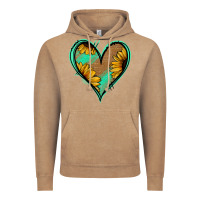 Vintage Coffee Sunflower Heart Vintage Hoodie - Jasminsmagicworld
