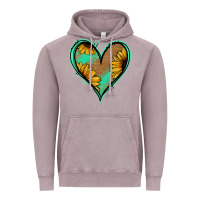 Vintage Zinc Sunflower Heart Vintage Hoodie - Jasminsmagicworld
