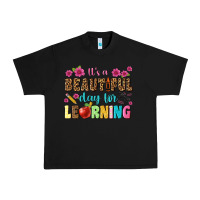 Black its a beautiful day for learning Urban Heavy Tee - NancyCooperArtShop