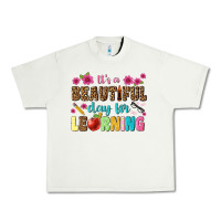 Pistachio its a beautiful day for learning Urban Heavy Tee - NancyCooperArtShop