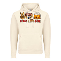 Vintage Artic peace love beer Vintage Hoodie - NancyCooperArtShop
