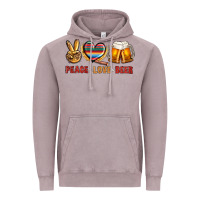 Vintage Zinc peace love beer Vintage Hoodie - NancyCooperArtShop