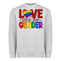 Heather Grey love has no gender Heavyweight Sweatshirt - Artiststas