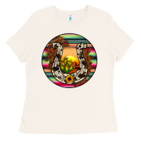 Bone horseshoe circle Ladies Tee - JahusDesignShop