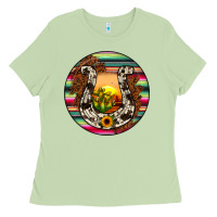 Matcha horseshoe circle Ladies Tee - JahusDesignShop