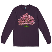 Plum Flowering Dogwood Tree Long Sleeve Tee - LillyAllenDesigns