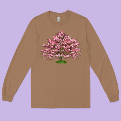Flowering Dogwood Tree Long Sleeve Tee Designed By Lillyallendesigns