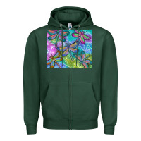 Sports Green dragonflies Zipper Hoodie - TumblerDesignByShophia