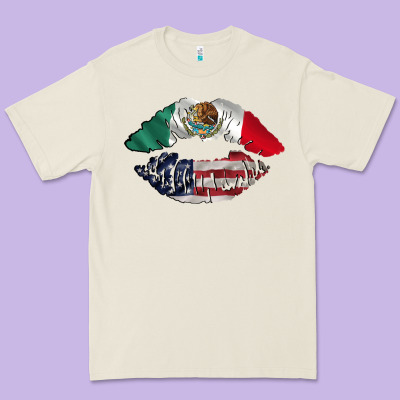 Mexico Usa Lips Premium Tee Designed By Adodesignshop