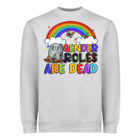 Heather Grey gender roles are dead Heavyweight Sweatshirt - Artiststas