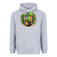 Heather Grey St. Patrick's Shamrock farm Heavyweight Hoodie - CowGirlArtShop