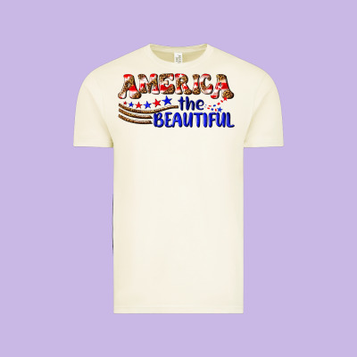 America The Beautiful Vintage Tee Designed By Nancycooperartshop