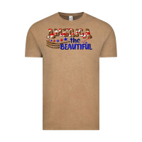 Vintage Coffee America the beautiful Vintage Tee - NancyCooperArtShop