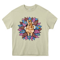 Mossy easter leopard bunny sunflower Heavy Core Tee - Artiststas
