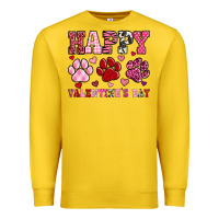 Lemon happy valentine's day paws Premium Sweatshirt - OliviaCreatesArt