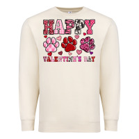 Sandshell happy valentine's day paws Premium Sweatshirt - OliviaCreatesArt
