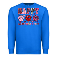True Royal happy valentine's day paws Premium Sweatshirt - OliviaCreatesArt