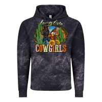 Cloud Black long live cowgirls Vintage Hoodie - NancyCooperArtShop