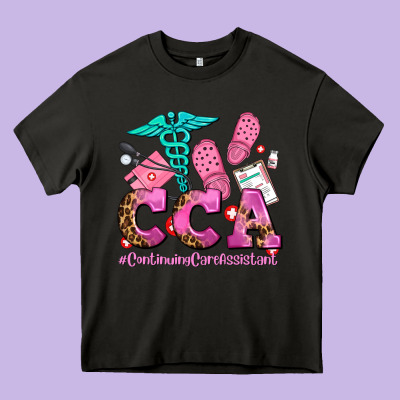 Cca  Continuing Care Assistant With Crocs Heavy Core Tee Designed By Adodesignshop