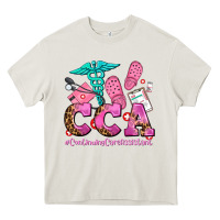 Cream cca  continuing care assistant with crocs Heavy Core Tee - AdoDesignShop