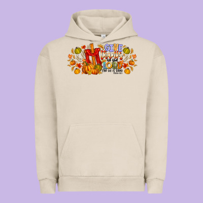 Give Thanks To The Lord For He Is Good Urban Hoodie Designed By Cowhidedigitalart