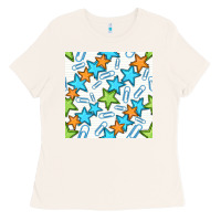 Bone stars school seamless pattern Ladies Tee - BundleAndBundleShop
