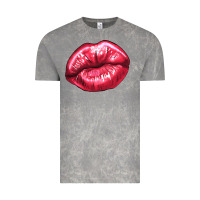 Cloud Rock lips mark Vintage Tee - NancyCooperArtShop