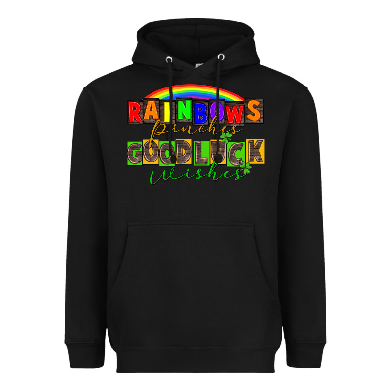 Rainbows Pinches Good Luck Wisher St. Patrick's Heavyweight Hoodie by CowGirlArtShop | Teevron