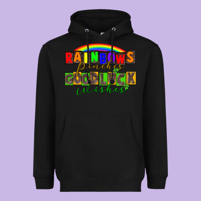 Rainbows Pinches Good Luck Wisher St. Patrick's Heavyweight Hoodie Designed By Cowgirlartshop