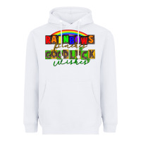 White Rainbows pinches good luck wisher St. Patrick's Heavyweight Hoodie - CowGirlArtShop