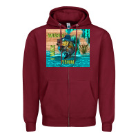 Burgundy wıshın i was fıshın Zipper Hoodie - TumblerDesignByShophia