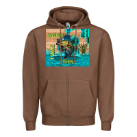 Chestnut wıshın i was fıshın Zipper Hoodie - TumblerDesignByShophia