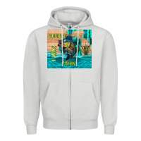 Dove Grey wıshın i was fıshın Zipper Hoodie - TumblerDesignByShophia