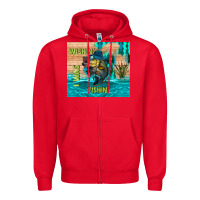 Red wıshın i was fıshın Zipper Hoodie - TumblerDesignByShophia