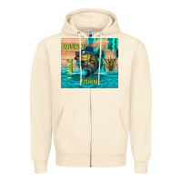 Sandshell wıshın i was fıshın Zipper Hoodie - TumblerDesignByShophia