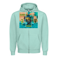 Seafoam wıshın i was fıshın Zipper Hoodie - TumblerDesignByShophia