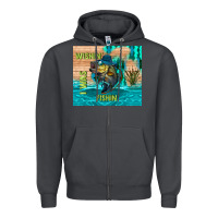 Smoke wıshın i was fıshın Zipper Hoodie - TumblerDesignByShophia