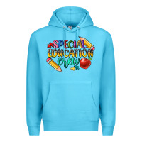 Ocean Blue special education crew Premium Hoodie - CowGirlArtShop