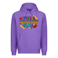Purple special education crew Premium Hoodie - CowGirlArtShop