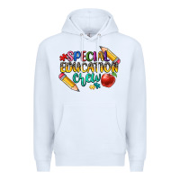 White special education crew Premium Hoodie - CowGirlArtShop