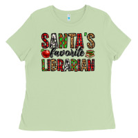 Matcha santa's favorite librarian Ladies Tee - Jasminsmagicworld