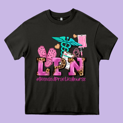 Lpn Licensed Practical Nurse Heavy Core Tee Designed By Adodesignshop